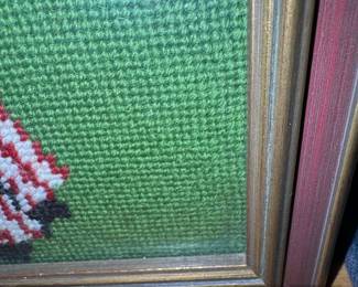 Vintage Golf Needlepoint Art by Kalens Fine Art second image