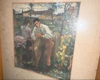 Jules BastienLepage Lamour au village Love in the Village Print second image