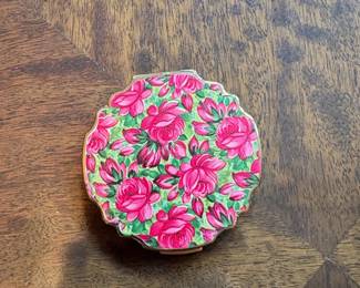 Stratton Powder Compact with Rose Design