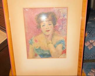 Portrait of Jeanne Samary, after Renoir, 1977