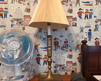 Stiffel Brass Candlestick Style Table Lamp