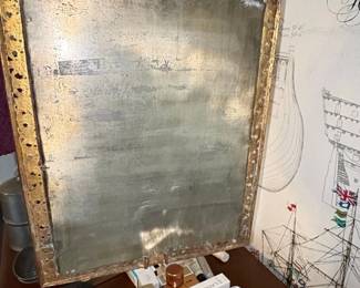 Napoleon III Gilt Brass Vanity Mirror third image