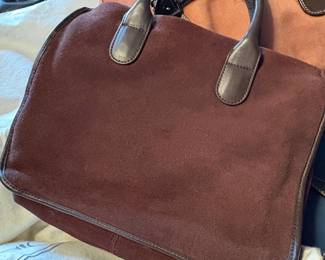 Brics Suede Floral Applique Handbag third image