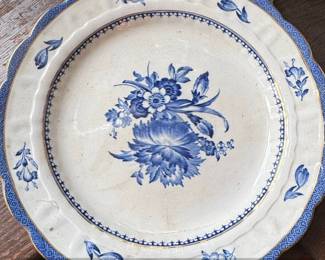Booths Real Old Willow Blue and White Transferware Plate