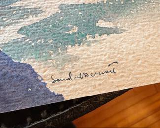 Watercolor Paintings of Schooners and Seagulls by Sndor Bernth fourth image