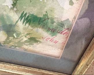 Watercolor Painting of Coastal Scene with Shed by John R. Miller second image