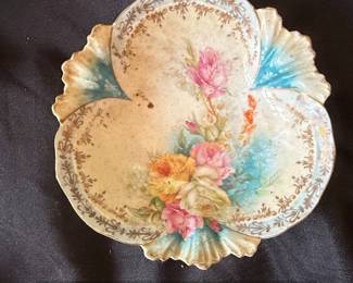 Antique R.S. Prussia HandPainted Porcelain Trinket Dish