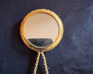 Vintage Italian Micro Mosaic Hand Mirror second image