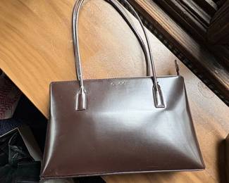 Gucci Brown Patent Leather Shoulder Bag