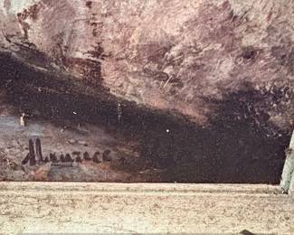 Parisian Street Scene Painting in the style of Maurice Utrillo second image