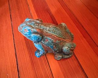 Vintage Arnels Glazed Ceramic Frog Figurine