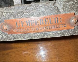 LEmpereur Veille dAusterlitz Spelter Figural Lamp third image