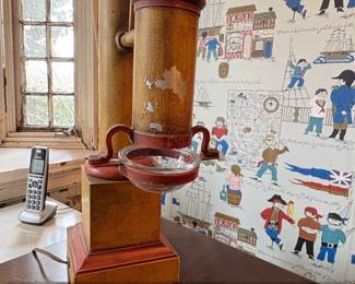 Vintage French Toleware Bouillotte Table Lamp second image