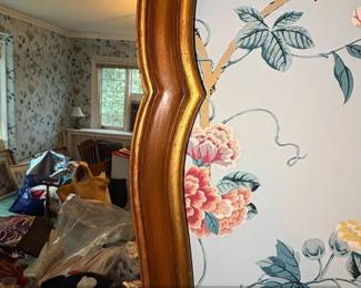 Vintage French Rococo Giltwood Mirror with Scallop Shell Accent third image