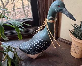 HandCarved Wooden Loon Decoy