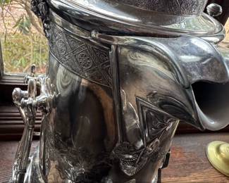 Reed Barton Gilt Coffee Urn with Ladle and Cup second image