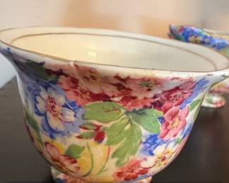 James Kent Ltd. Apple Blossom Ceramic Creamer and Sugar Bowl Set second image