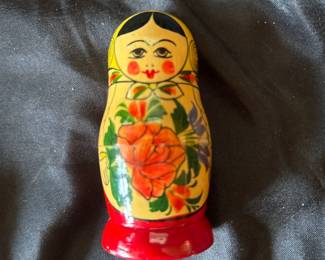 Set of HandPainted Wooden Matryoshka Dolls second image