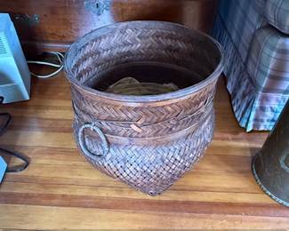 Vintage Indonesian Bali Lombok Fish Creel Basket second image