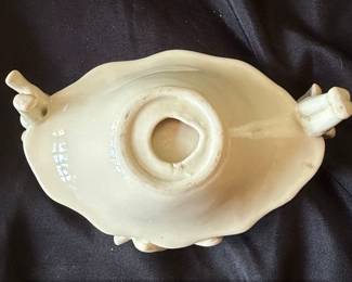 Vintage Ceramic Soap Dish with Three Cherubs fourth image