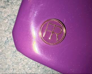 Felix Rey New York Purple Patent Leather Cosmetic Bag second image