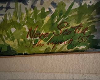 Nova Scotia Boats Watercolor by John Lynch, second image