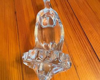 Crystal Glass Lion Candy Dish