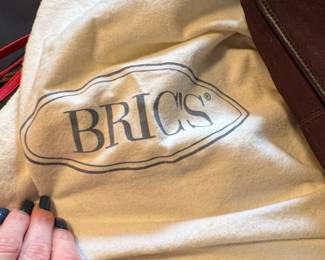 Brics Suede Floral Applique Handbag fourth image