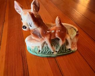 Vintage Ceramic Bambi Deer Planter