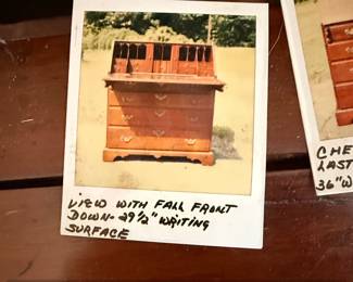 th Century American Cherry Slant Front Desk with Fitted Interior third image