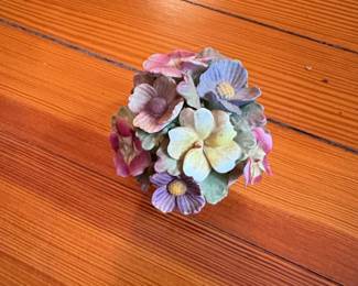 Aynsley England Hand Modelled Hand Painted Fine Bone China Flower Posy