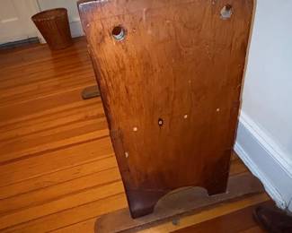 Antique Wooden Childs Cradle Bench second image
