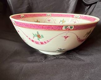 Chinese Export Famille Rose Punch Bowl second image
