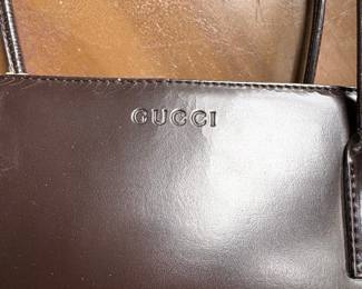 Gucci Brown Patent Leather Shoulder Bag second image