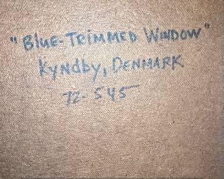 BlueTrimmed Window Print, Kyndby, Denmark second image