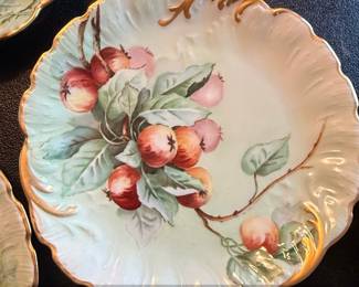 Set of Limoges HandPainted Fruit Plates fourth image