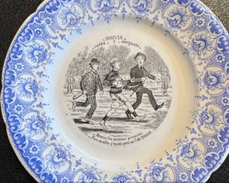 Boivin Cafes Chocolats Bravo  tu arrives premier. Advertising Plate