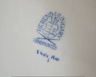 Herend Porcelain Rothschild Bird Reticulated Basket third image