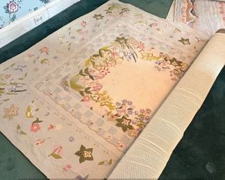 Rifle Paper Co. x Loloi Silhouette Strawberry Fields Cream Rug