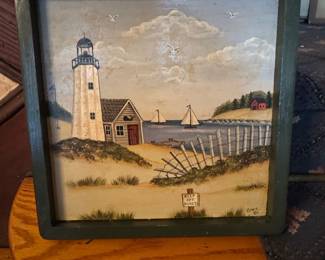 Nautical Lighthouse Painting by Grace 