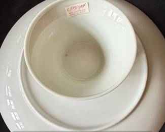 Lord Taylor Blue and White Winter Village Cake Stand third image