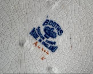 Booths Real Old Willow Blue and White Transferware Plate second image