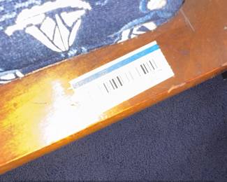 Vintage Nautical Sailboat Upholstered Rocking Chair and Ottoman Set fourth image