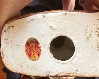 Vintage Enesco Imports Ceramic Girl with Umbrella Figurine, Made in Japan third image