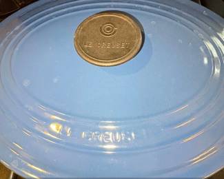 Le Creuset Signature Oval Dutch Oven  Chambray second image