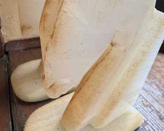 Vintage Onyx Horse Head Bookends second image