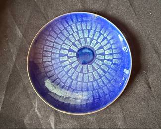 Artisan Handcrafted Ceramic Bowl with Geometric Pattern