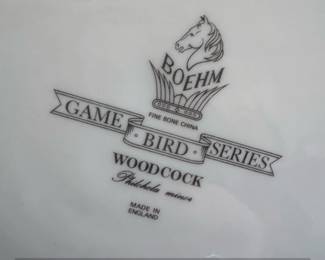 Boehm Fine Bone China Game Bird Series Woodcock Plate Philohela minor second image