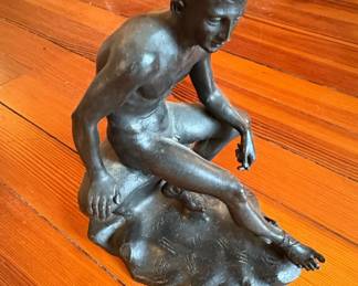Bronze Sculpture of Seated Hermes