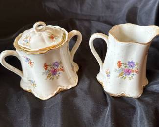 Bouquet Dresden Sugar Bowl by Warwick China fourth image